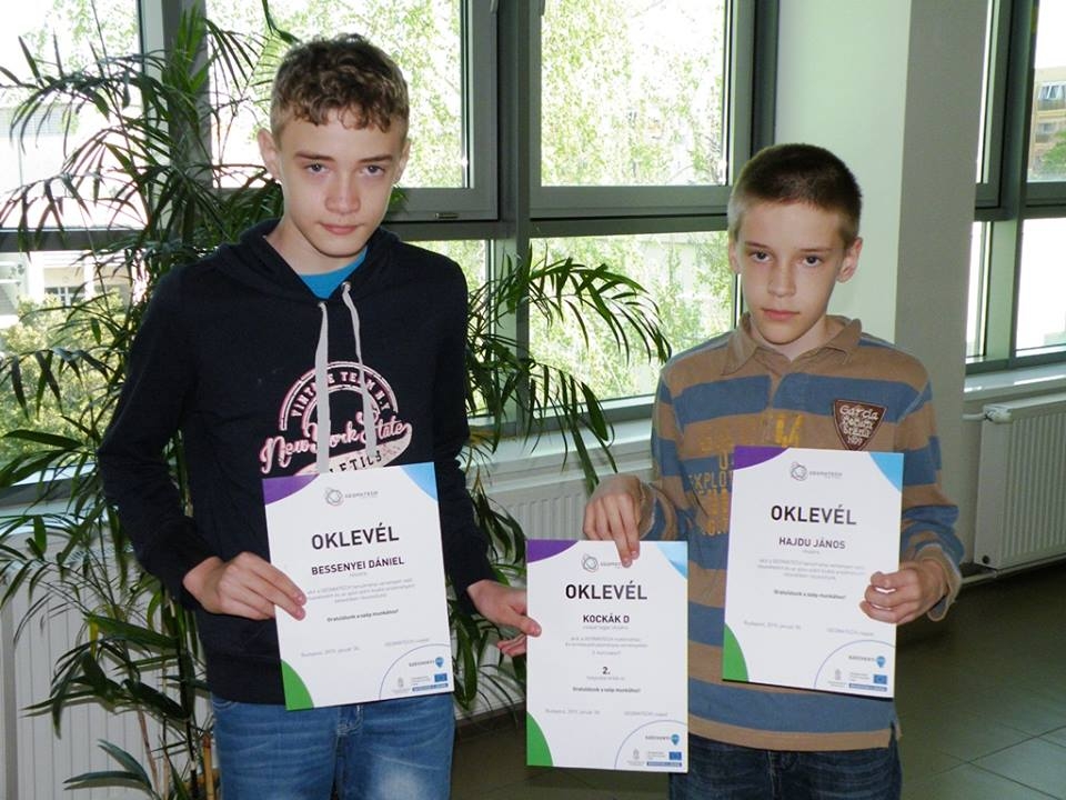 2. helyezett a KOCKÁK D csapat a Belvárosiból