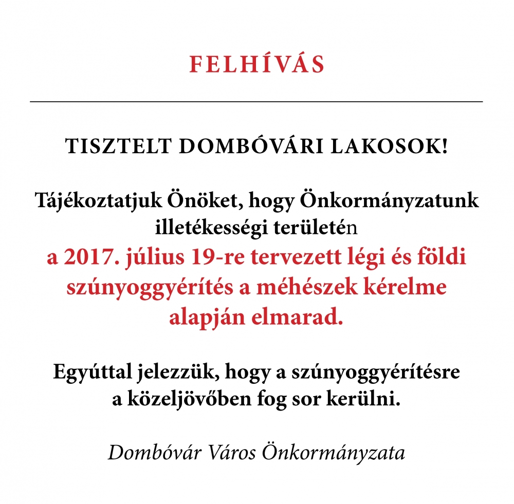FELHÍVÁS