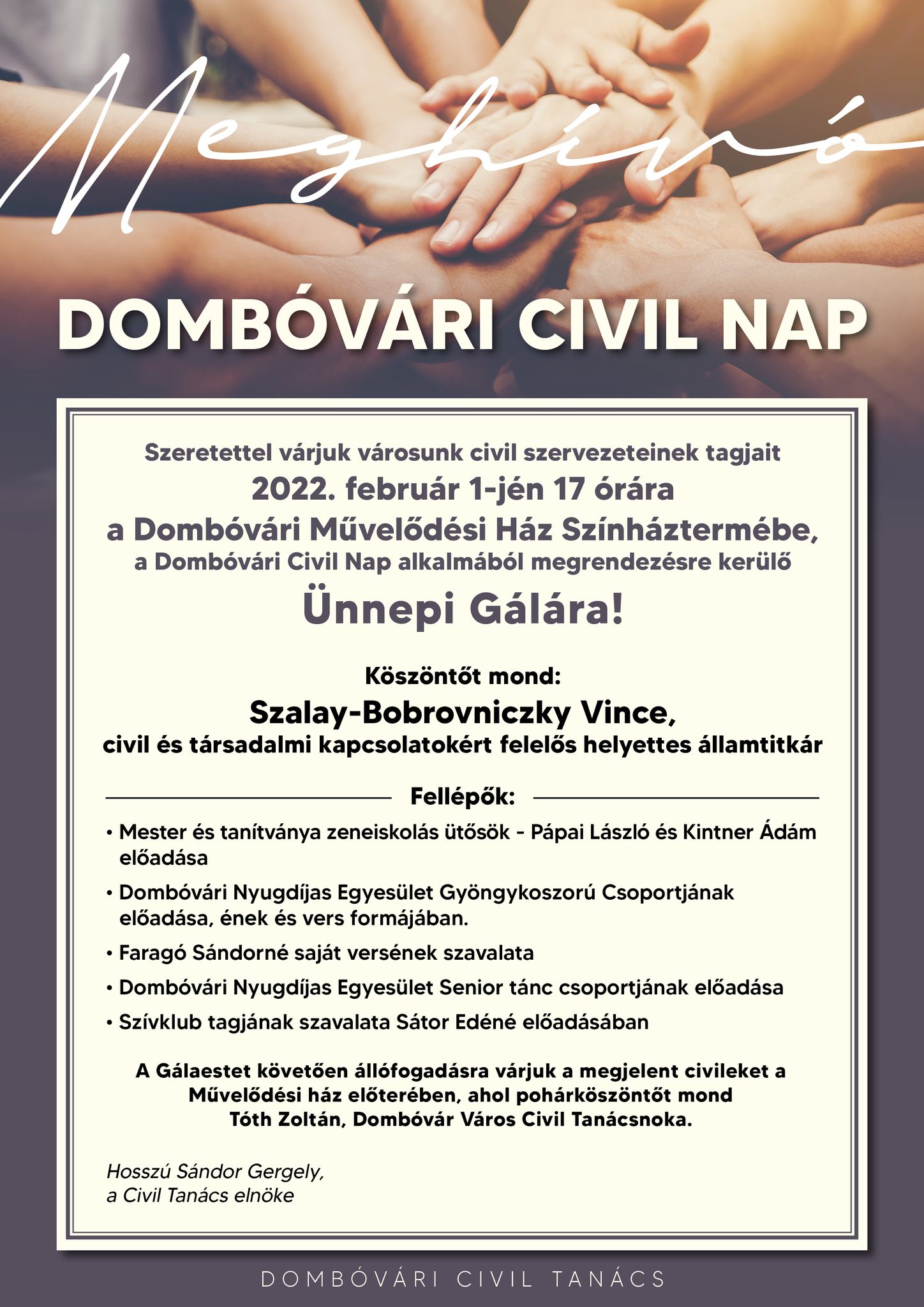 Dombóvári Civil Nap meghívó