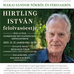 HIRTLING ISTVÁN FELOLVASÓEST