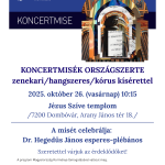 KONCERTMISE ZENEKARI/HANGSZERES/KÓRUS KÍSÉRETTEL