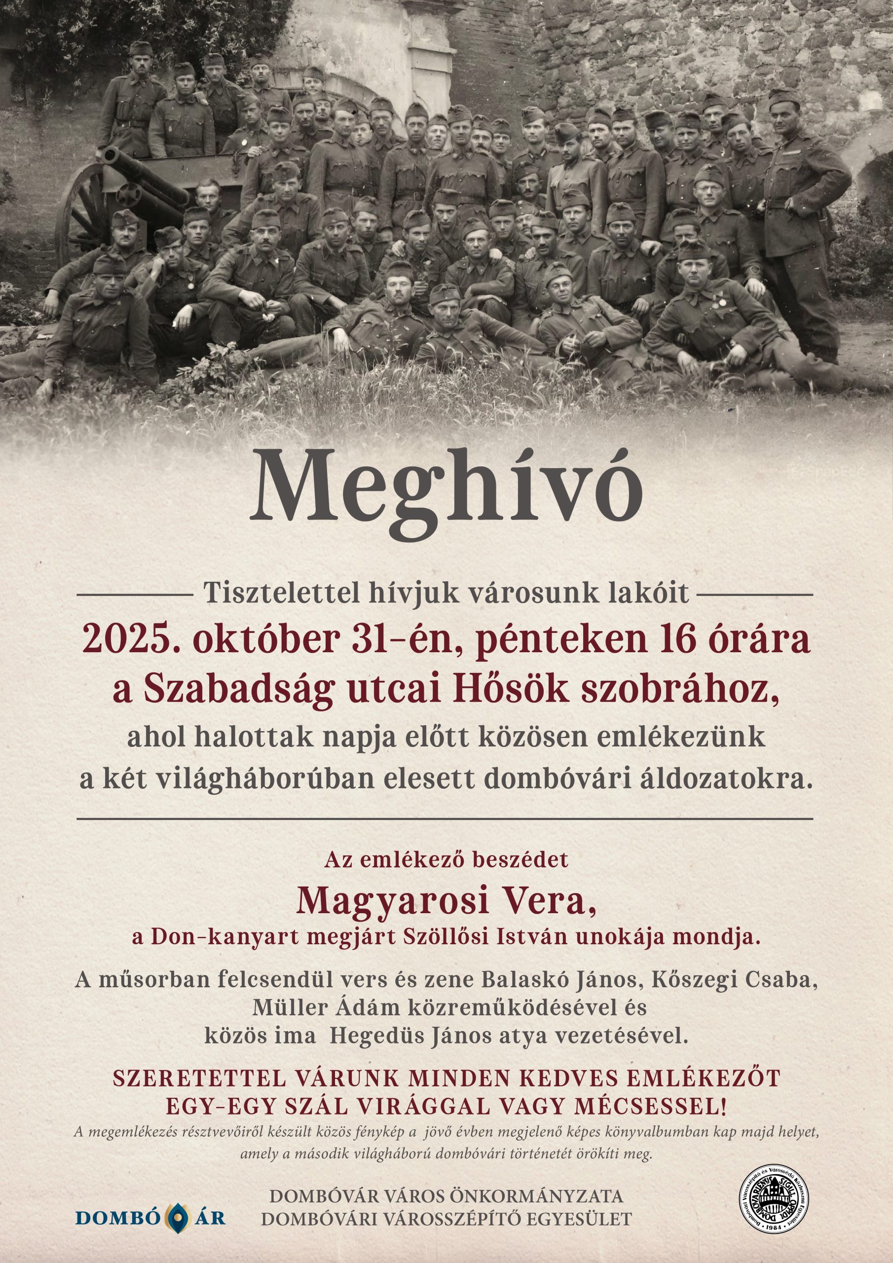MEGEMLÉKEZÉS A HŐSÖK SZOBORNÁL