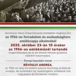 MEGEMLÉKEZÉS AZ 1956-OS FORRADALOM ÉS SZABADSÁGHARC EMLÉKNAPJA ALKALMÁBÓL